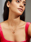 Gold Teardrop Casual Necklace