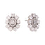 Silver Blossom Diamond Studs