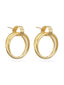 Golden Entangled Hoop Earrings