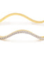 American Diamond Wave of Gold Bracelet