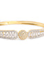 American Diamond Glowy Sphere Gold Bracelet