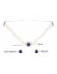 Blue Emerald Elegance Pearl Choker