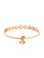 Rose Sheen Cubic Zircon Adjustable Bracelet