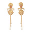 Serene Cascade Peach Dangler Earrings