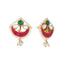 Ethereal Kundan & Pearl Stud Earrings