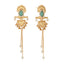 Serene Cascade Green Dangler Earrings