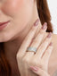 American Diamond Sovereign Shine Adjustable Ring