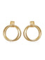 Golden Entangled Hoop Earrings