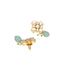 22K Gold Plated Kundan Paradise Green Studs