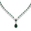 Celestial Emerald Cubic ZIrcon Necklace Set