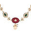 22K Gold Plated Radiant Sage Stone Kundan Necklace