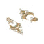 22K Gold Plated Crescent Kundan Drop Pearl Chandbali Earrings