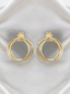 Golden Entangled Hoop Earrings