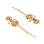 Serene Cascade Peach Dangler Earrings
