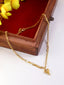 Gold Tone Heart Pendant Necklace