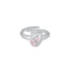 Rhodium Plated Soft Bloom Necklace Set