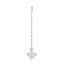 Rhodium Plated Soft Bloom Necklace Set