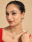 American Diamond Leaflet Spark Necklace Set