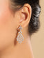 American Diamond Leaflet Spark Necklace Set