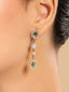 American Diamond Twilight Green Drops Necklace Set