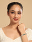 American Diamond Ziva Emerald Openable Bracelet