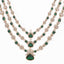 18K Gold Plated Emerald Elysian Layered Necklace Set