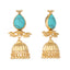 22K Gold Plated Turquoise Grace Earrings