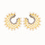 22K Gold Plated Celestial Filigree Earrings