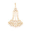 22K Gold-Plated Kundan & Pearl Studded Jhumar Paasa Head Jewellery