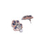 Zircon Azure Bloom Stud Earrings