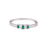 American Diamond Ziva Emerald Openable Bracelet