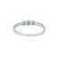 American Diamond Ziva Emerald Openable Bracelet