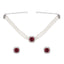 Ruby Elegance Pearl Choker