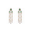 American Diamond Emerald Fern Dew Necklace Set
