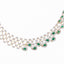 American Diamond Emerald Fern Dew Necklace Set