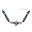 22K Gold-Plated Blue Beads & Zircon Studded Pearl Adorned Choker Necklace Set