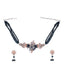 22K Gold-Plated Blue Beads & Zircon Studded Pearl Adorned Choker Necklace Set