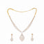 American Diamond Leaflet Spark Necklace Set