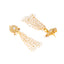 22K Gold Plated Floral Kundan Pearl Drop Earrings