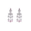 Rhodium Plated Rose Blush Radiance Necklace Set