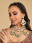 22K Gold Plated Kundan Majesty Bridal Necklace Set