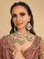 22K Gold Plated Kundan Majesty Bridal Necklace Set