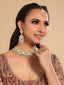 22K Gold Plated Sage Glow Bridal Necklace Set