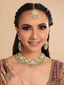 22K Gold Plated Sage Glow Bridal Necklace Set