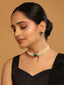 Emerald Elegance Pearl Choker Necklace Set