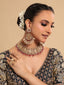 22K Gold Plated Viora Kundan Bridal Necklace Set