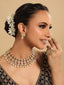 22K Gold Plated Phoolkari Kundan Bridal Necklace Set