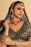 22K Gold Plated Ember Radiant Bridal Choker Necklace Set