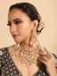 22K Gold Plated Blush Rose Glow Bridal Necklace Set