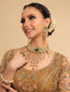 22K Gold Plated Divine Flora Bridal Necklace Set